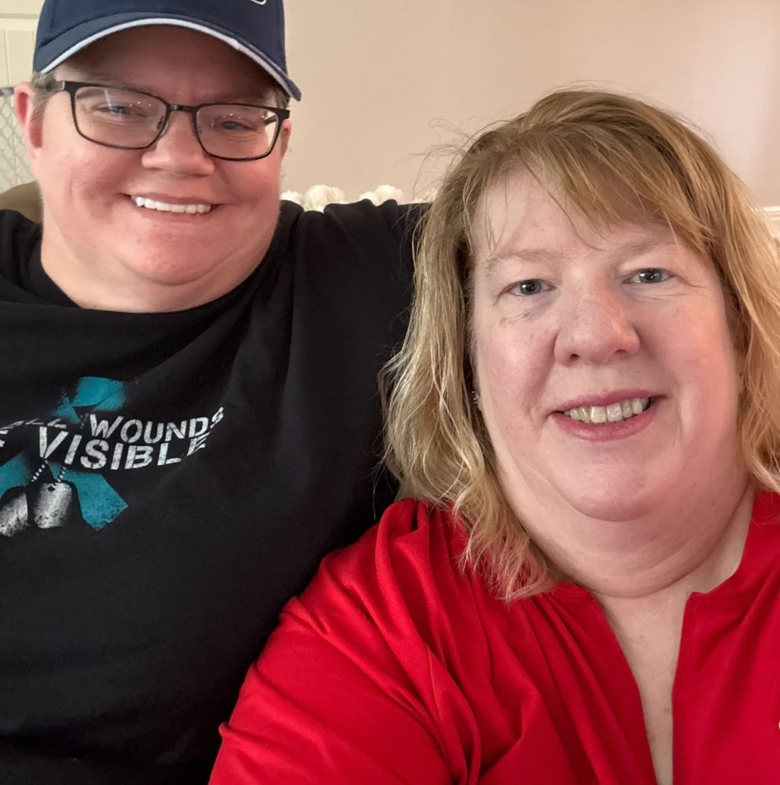Shelley and Rue, the owners of The Green Move KC, smiling together